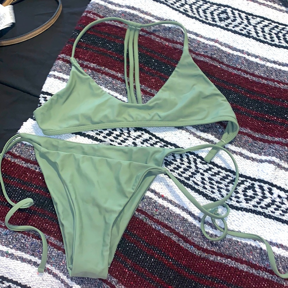 green two piece